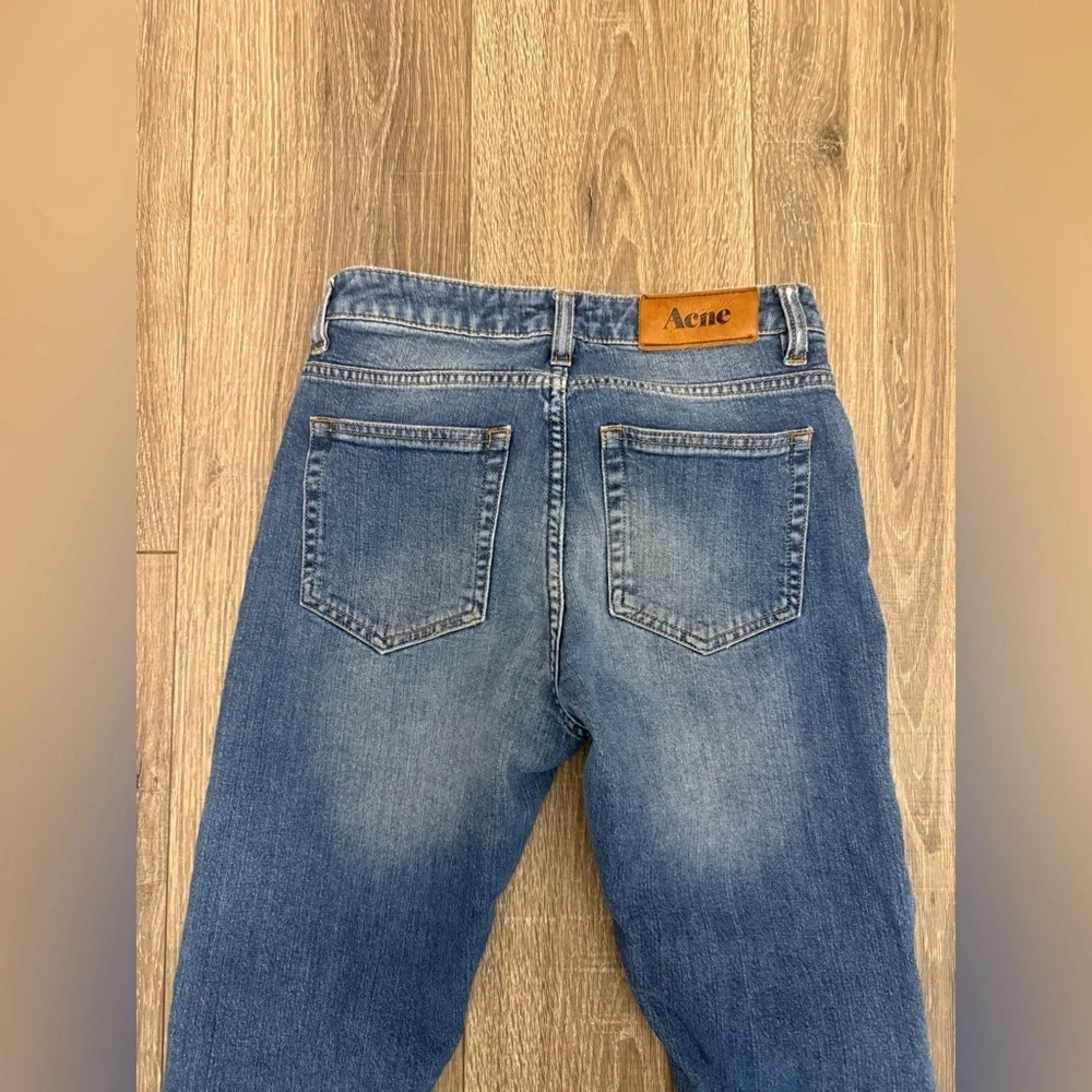 Acne Studios Jeans Women’s Size 25x27 Peg Skinny High Rise Medium Wash Blue